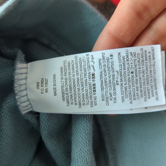 Boden Holly Sweatshirt Ice Blue Polka Dot - Picture 7 of 9